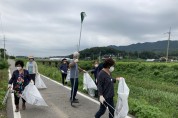 송해면·주민자치회, 다송천 환경정화 실시